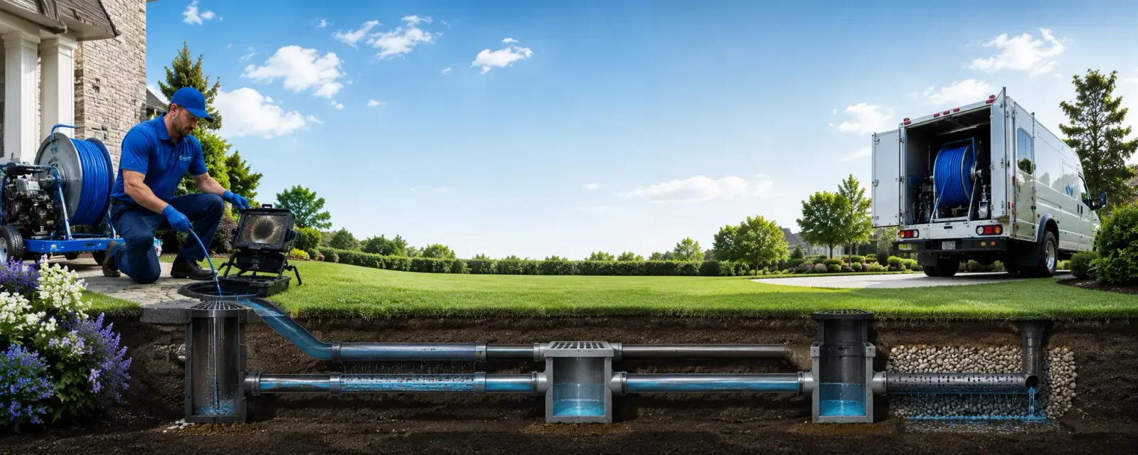 Outdoor drain cleaning information for Whiting, VT